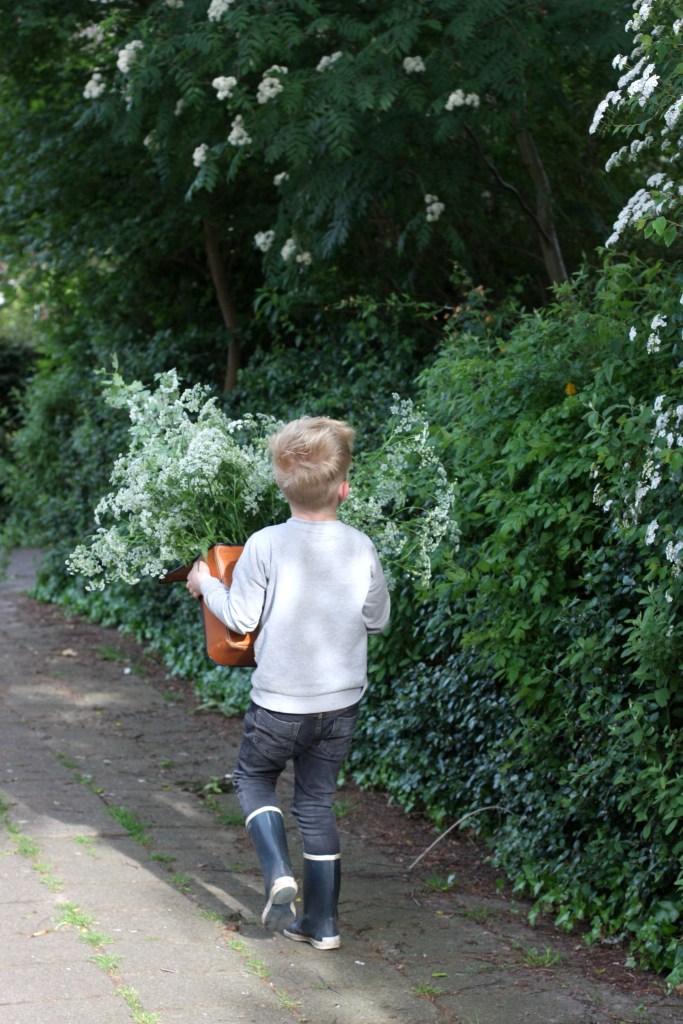 52-20 - My flowerboy, loving flowers nearly as much as his mum