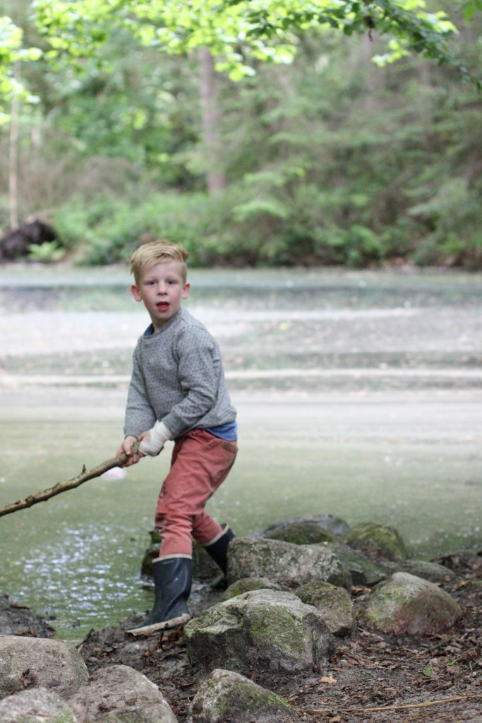 52-21 - oudside playing, making him one happy boy